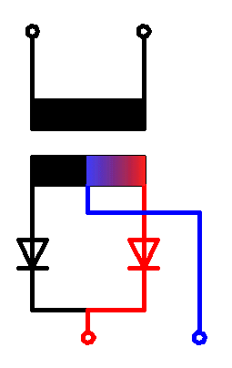 Double diode rectifier